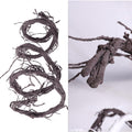 300cm/118inch Flexible Brown Big Artificial Tree Branches Fake Tree Trunk Leaf Garland Rattan Wreath Cherry Blossom Grape Cane Vines for Wall Hanging Front Door Reptile Habitat Decoration