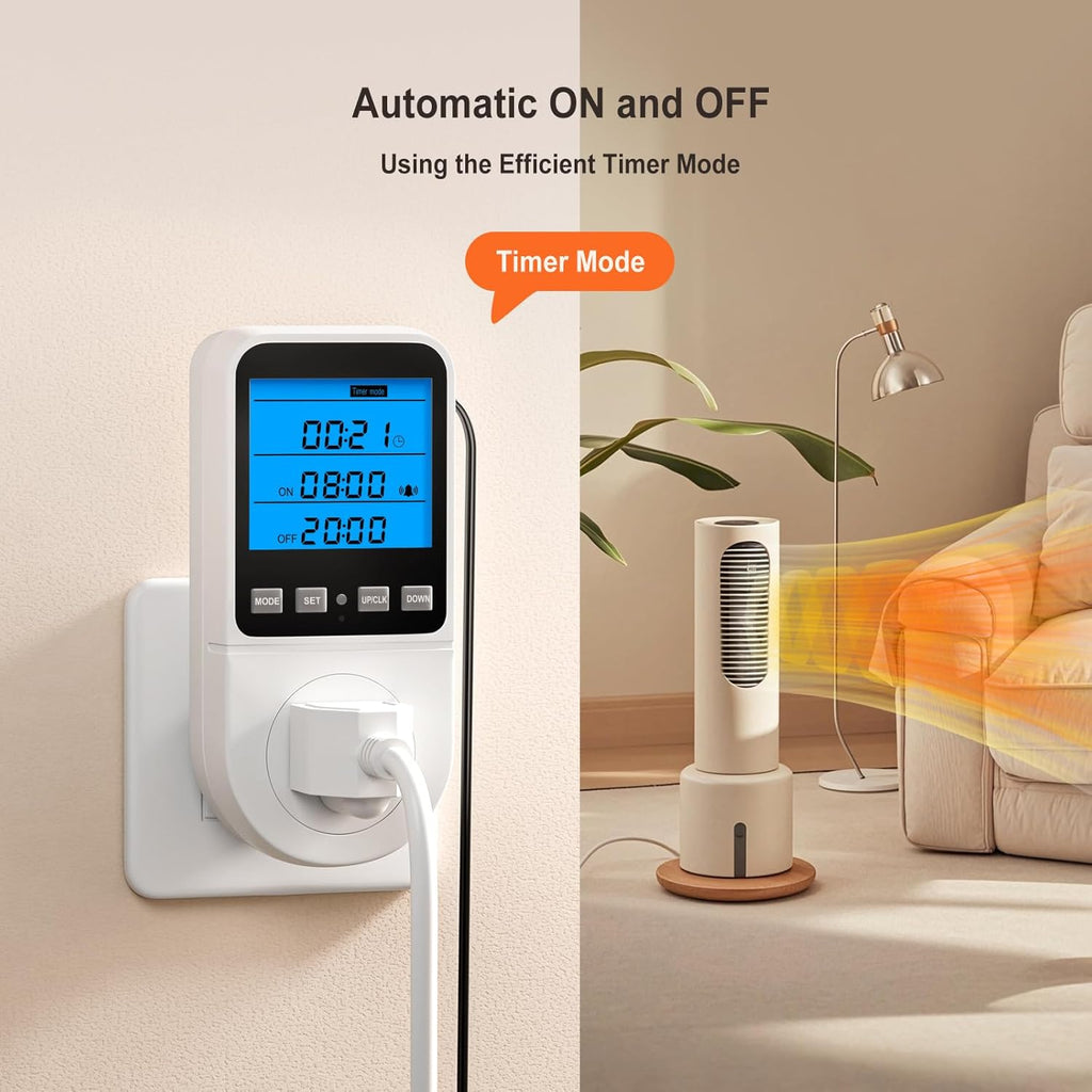 INKBIRDPLUS Plug in Thermostat Timer with Cycle Time Period Control, Heating/Cooling