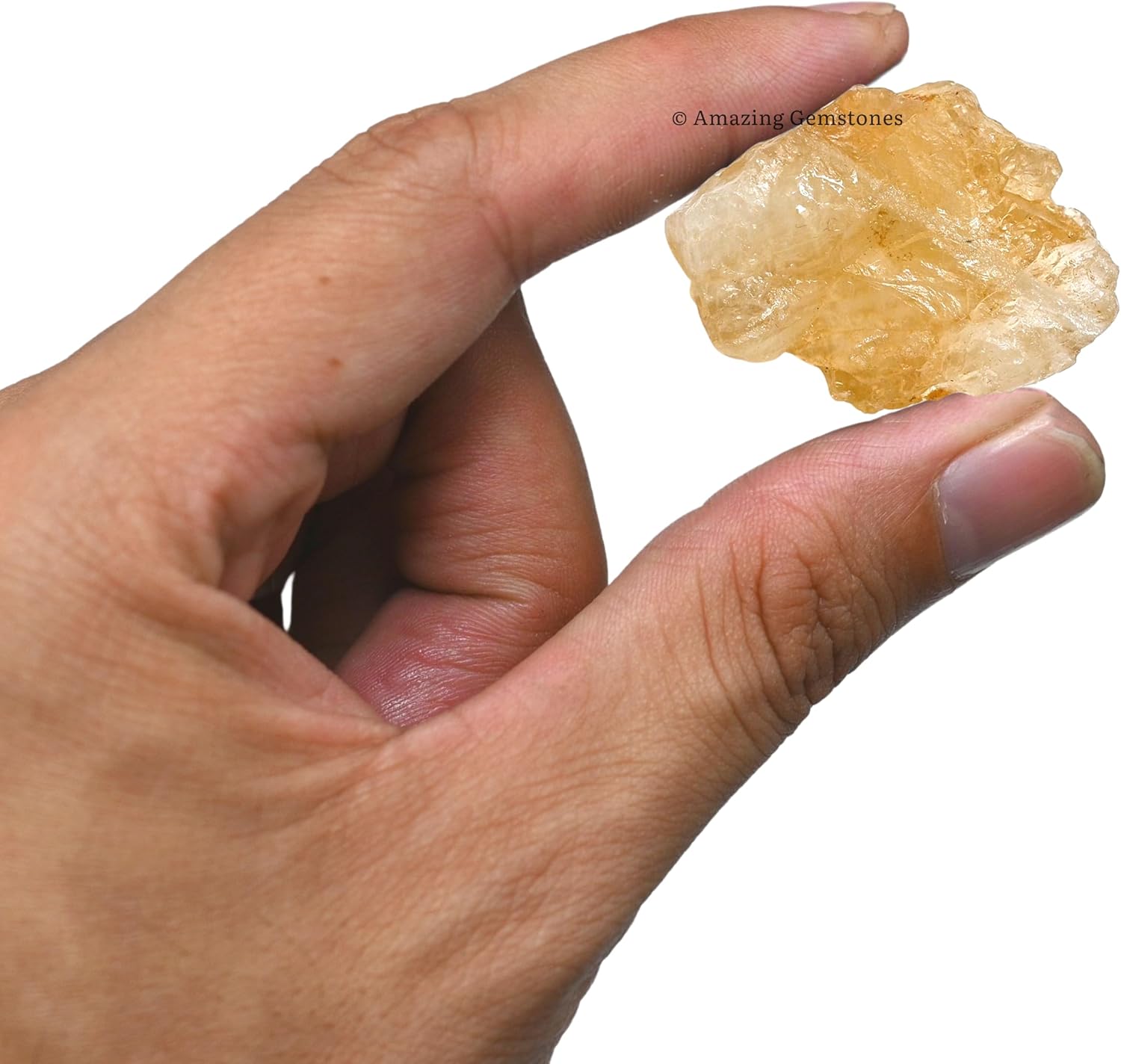 Amazing Gemstone Citrine Raw Crystals and Healing Stones, Natural Rocks for Tumbling - DIY Raw Stones and Crystals, 2 Pieces