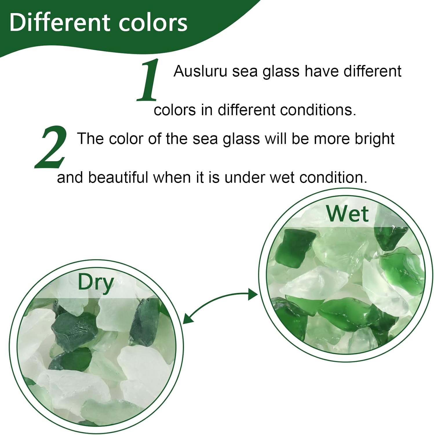 5LB Frosted Sea Glass Vase fillers Crushed Glass, Sea Glass Decor Ideal for Christmas DIY Craft, Aquarium Gravels, Home Decor Crushed Sea Glass Pieces for Beach Wedding, 0.7-3Inch Green Mixed