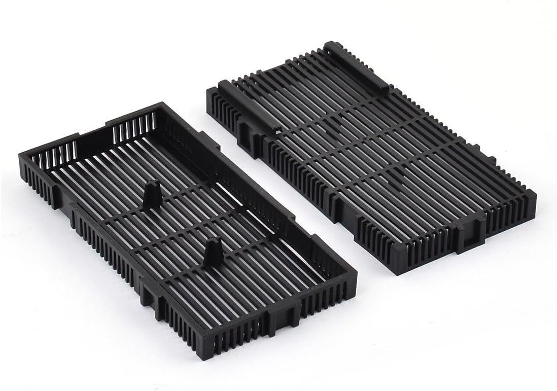 XMHF Plastic Aquarium Undergravel Filter Board Air Pump Line Hose Tube 20 Pcs Black