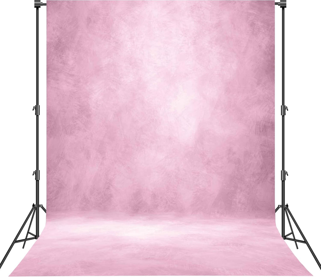 Abstract Professional Photography Backdrop for Portrait Photo Props Booth Background Photoshoot Studio with Polyester Fabric Roller Pocket on Top (8x10ft,Light Pink,No Stand)
