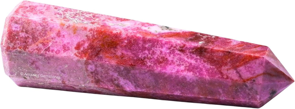 Amazing Gemstone Cobalt Calcite Crystal Towers - Natural Healing Crystal Point Obelisk for Reiki Healing and Crystal Grid (3 Inch)