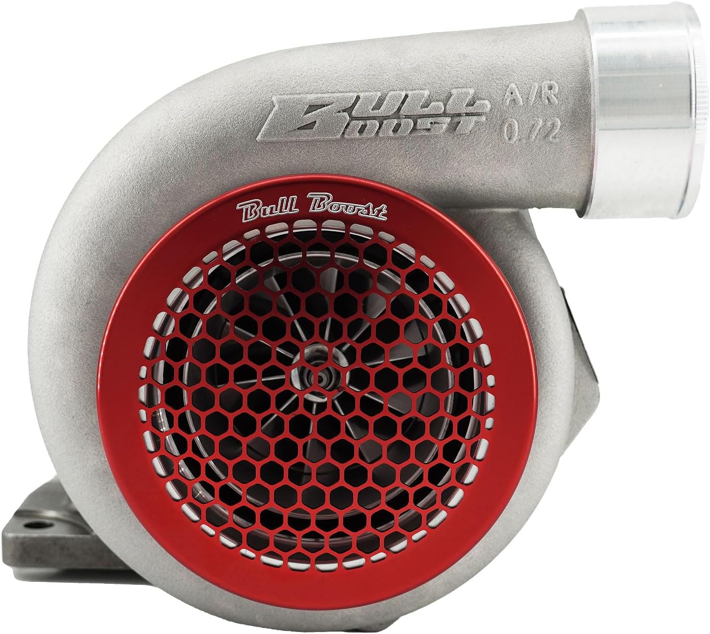 Billet 4" Inch Turbo Inlet Guard Velocity Stack Adapter Bellmouth Intake Hex RED