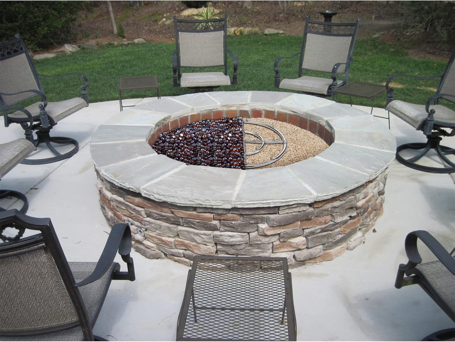 Stanbroil Silica Sand for Fire Pit Fireplace and Base Layer Decoration - 10-Pound Heatproof and Fire Proof Fire Sand for Use Under Gas Logs, Lava Rock or Fire Glass