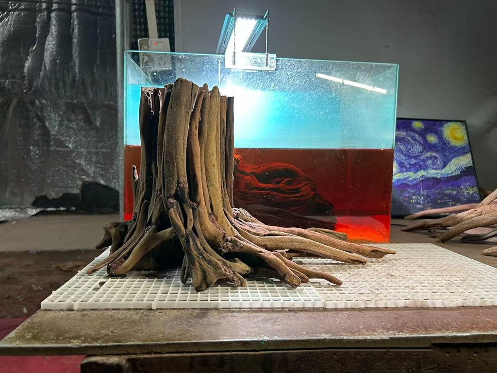 10inch Aquarium Tree Stump Handcrafted 10inch Height Driftwood Bonsai aquascaping Wood Aquarium Landscape Tree Stump Fish Tank hardscape aquascape