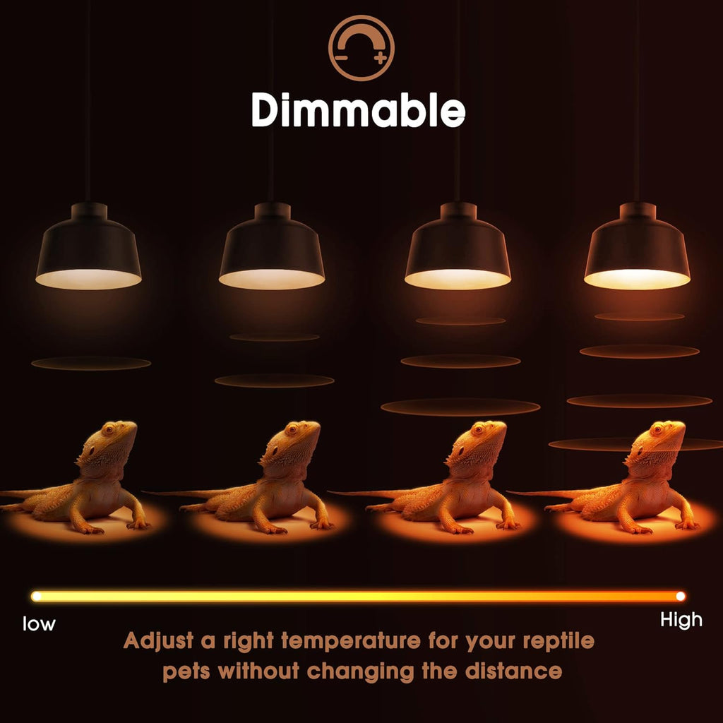 Briignite G9 Heat Lamp Bulbs for Reptile, Mini Reptile Light, Dimmable G9 Mini Heat Bulbs Warm White 50W, 2 Pin Base UVA Reptile Heat Lamp, Bearded Dragon Gecko Turtle Lizard, 6 Pack