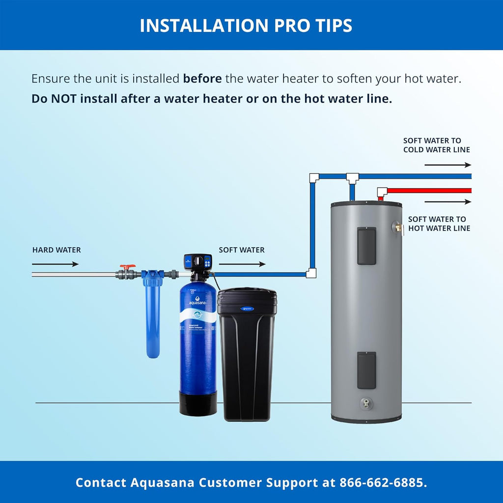 Aquasana SimplySoft® 40,000 Grain Water Softener - Whole House Hard Water Reduction - Base Tank & Cabinet System WH-SF40-BASE