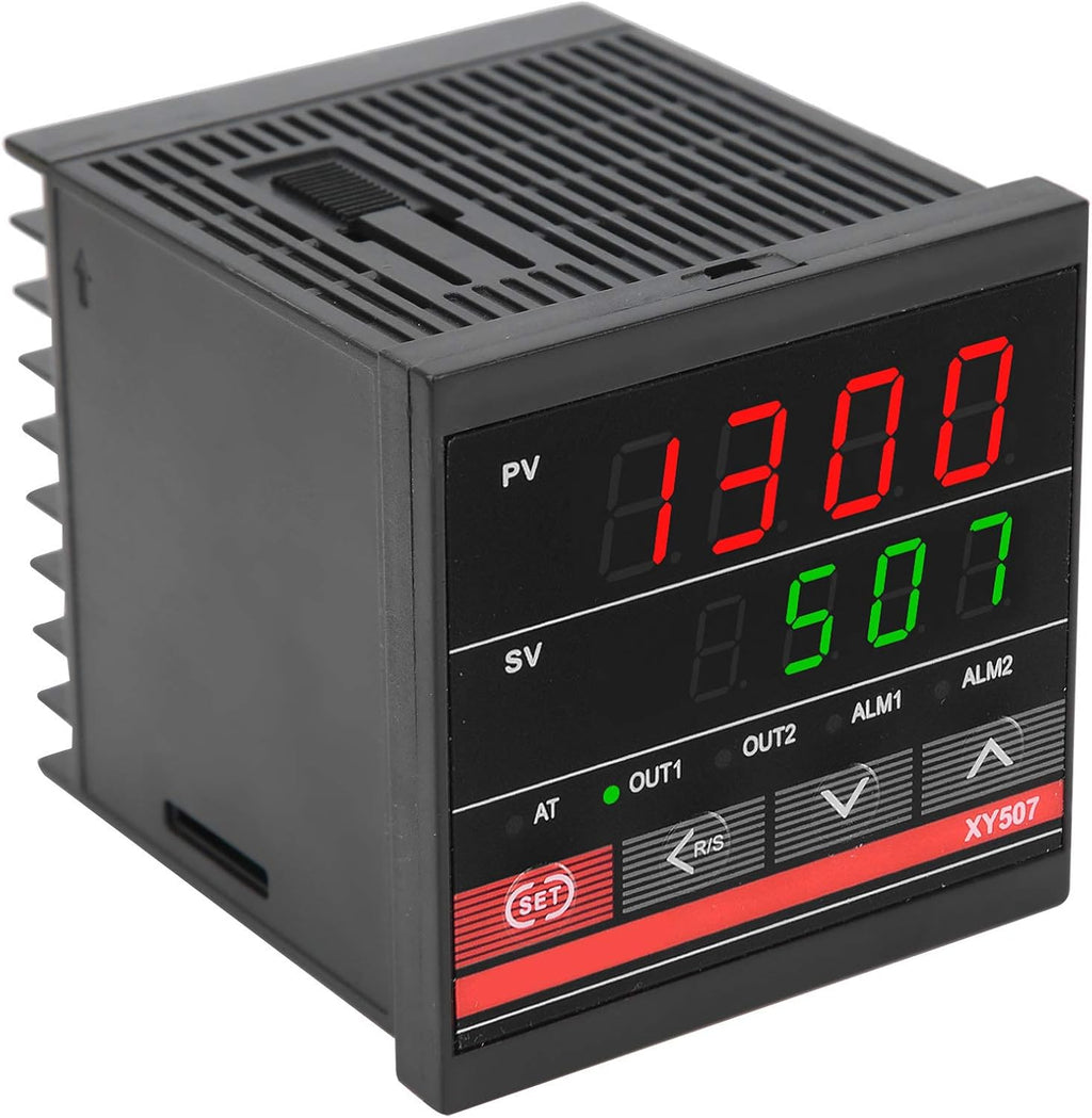 Generic Intelligent PID Temperature Controller, Dual Display Set Process Temperature with Auto Tuning Function, for Kiln Furnace Oven Incubator Heating Cooling Control