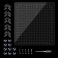 Aquarium Divider Clear 15/20 Gallon Fish Tank Divider with Suction Cups Accessories