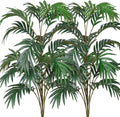 DVGUN 2 Pack Artificial Palm Plants Leaves Faux Fake Tropical Large Palm Tree Imitation Leaf