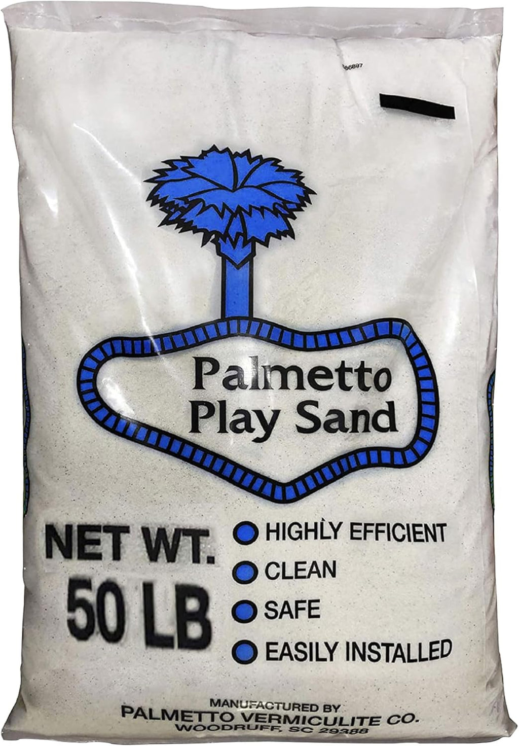 Palmetto 2 Pack Soft Play Sand, Clean and Safe Low-Dust Creme-Colored Natural Sand for Sensory Playtime, Ideal for Sandboxes and Play Areas, 50 lbs