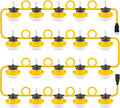 New 200FT Construction String Lights LED Industrial Grade Best for Construction Sites,Renovation, Walkways,Patio,Mine cave,Outdoor Lighting Solutions Use,Free for Climbing Hook 2Prong