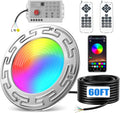 60FT 6Inch Pool/Spa Lights for Inground Pool, 20W LED Inground Pool Light with APP, Remote and Controller Control, Color Changing Underwater Swimming Pool Lights for Wet Niche