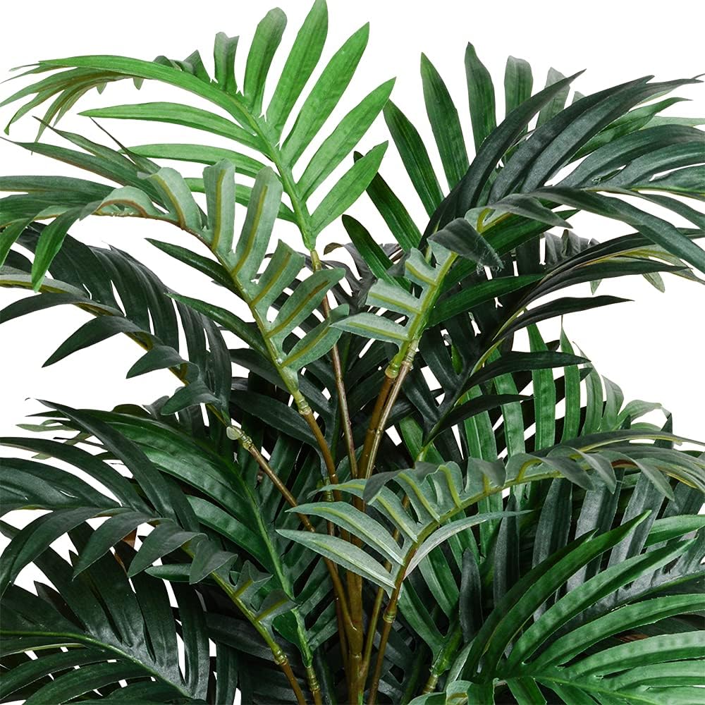 DVGUN 2 Pack Artificial Palm Plants Leaves Faux Fake Tropical Large Palm Tree Imitation Leaf