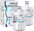 PUREPLUS Alkaline 5231JA2002A Replacement for LG LT500P, ADQ72910901, GEN11042FR-08, Kenmore 9890, 469890, HDX FML-1, ADQ72910907, LSC27925ST, LFX25974ST, LFX25973D, Refrigerator Water Filter, 2Pack