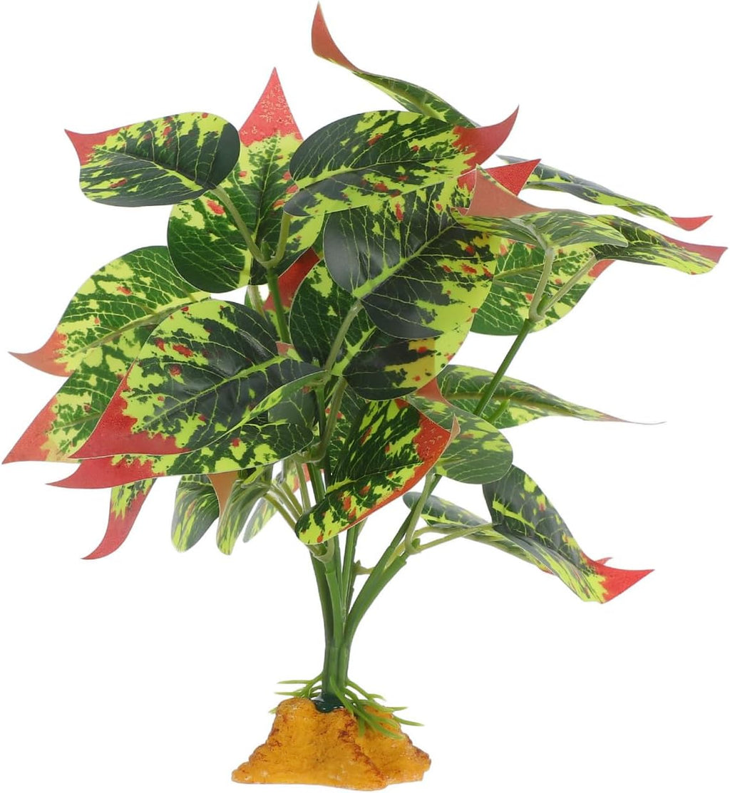 Totority Artificial Aquarium Plants for Fish Tank and Reptile Terrarium Decor Lifelike Abs Water Grass Cluster Low Maintenance Faux Seaweed Hideout for Amphibians and Reptiles