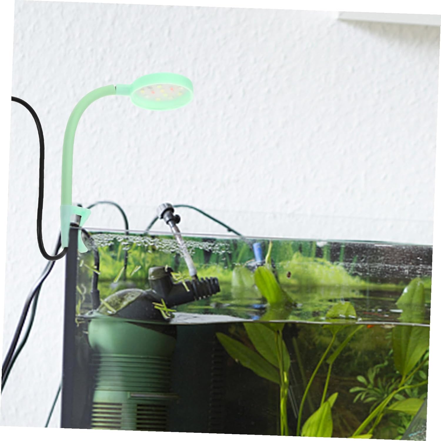 jojofuny Compact Clip-Type Aquarium Lamp USB LED Fish Tank Light for Planted Tanks Design with Easy Installation and Heat Dissipation Suitable for Small Fish Bowls