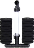AQUANEAT 1 Pack Double Bio Sponge Filter, for Fry, Betta, Shrimp, Nano, Aquarium Fish Tank