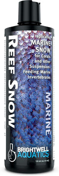 Brightwell Aquatics Reef Snow – Nutrient-Rich Supplement for Corals, Clams, Tube Worms, Sponges & Suspension Feeders – Supports Soft Tissue & Skeletal Growth in Reef Aquariums – 125 ml