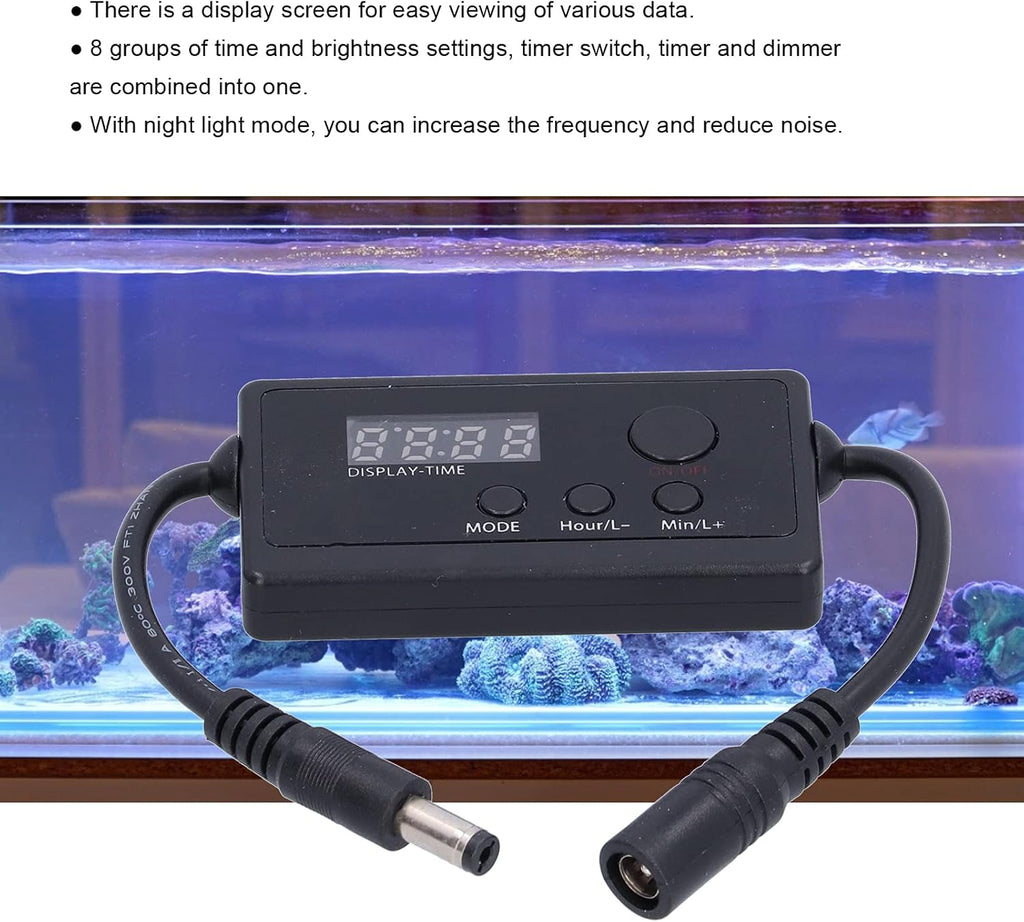 Pssopp Fish Aquarium Light LED Dimmer Aquarium LED Light Controller Aquarium Lighting Dimmer for Fish Lights