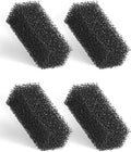 Pawfly 4 Pcs Replacement Filter Pads for 3-10 Gallon Internal Aquarium Filter, Fish Tank Filter Media Sponge, Black Bio Foam for Water Filtration