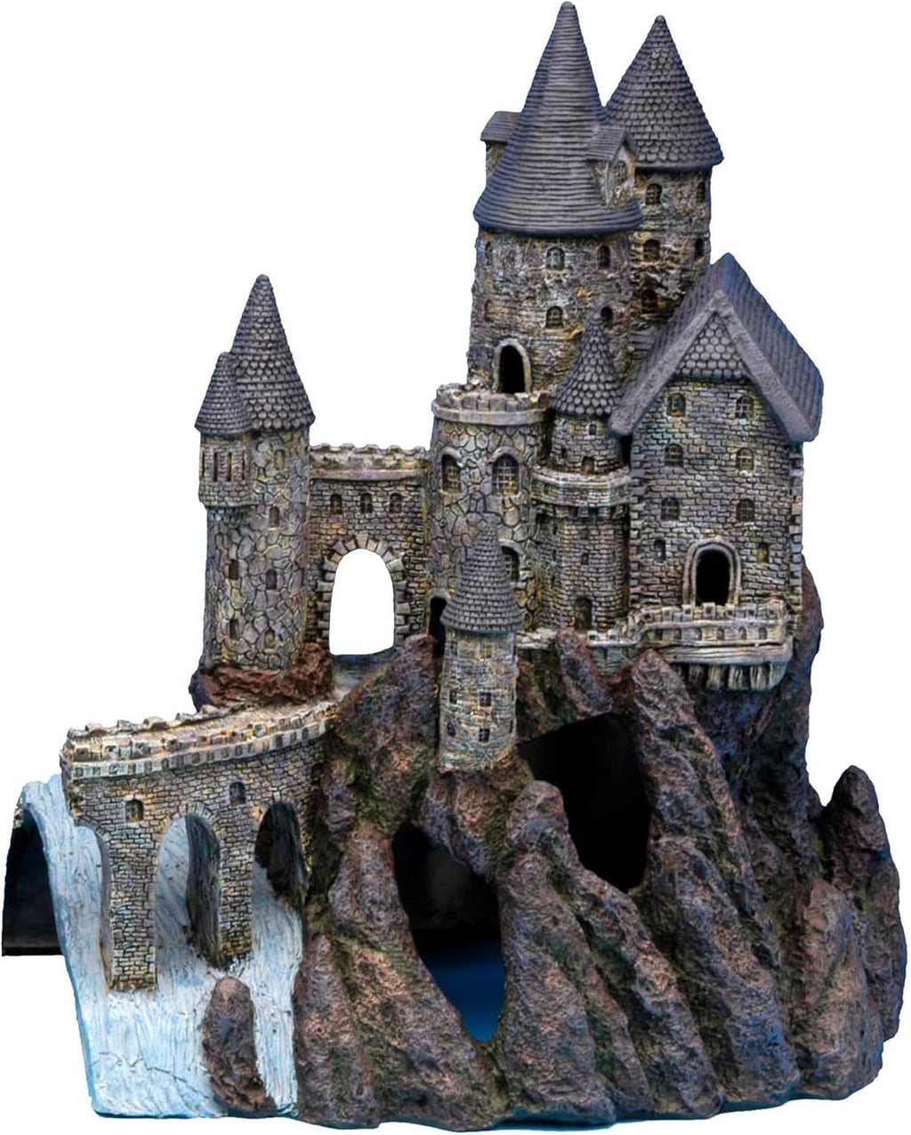 Penn-Plax Age-of-Magic Wizard’s Castle Aquarium Decoration – Safe for Freshwater and Saltwater Fish Tanks – Extra Large – Part B