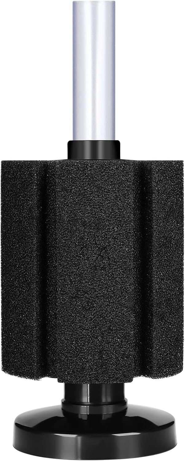 AQUANEAT Aquarium Sponge Filter Breeding Fry Betta Shrimp Nano Fish Tank 4pcs (M Large up to 50Gal)