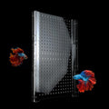 Acrylic Fish Tank Divider,10/15/20/55/75/125Gallon Tank Divider,Adjustment Clear Fish Tank Separator Set with Suction Cups (55 Gallon)