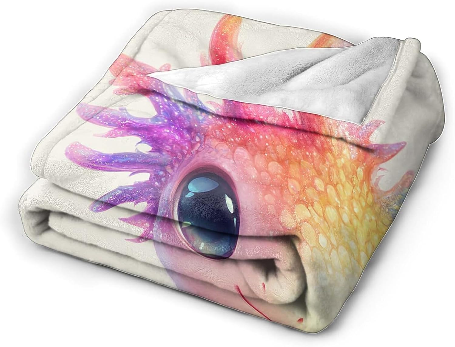 Axolotl Throw Blanket Axolotl Stuff Gifts for Kids Girls Boys Adults Women Man Soft Cozy Warm Plush Fluffy Fuzzy Fleece Blanket Decor 40''X50''
