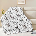 Boston Terrier Throw Blanket French Bulldog Frenchie Puppy Stuff Gifts for Dog Lover Kids Girls Boys Adults Women Men Soft Cozy Warm Plush Fluffy Fuzzy Fleece Blanket Decor 50''X60''