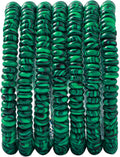 Natural Malachite Stone Disk Spacer Beads 6x2mm 38cm/str Flat Rondelle Loose Semi Gemstone Caps for Making Bracelets Necklace
