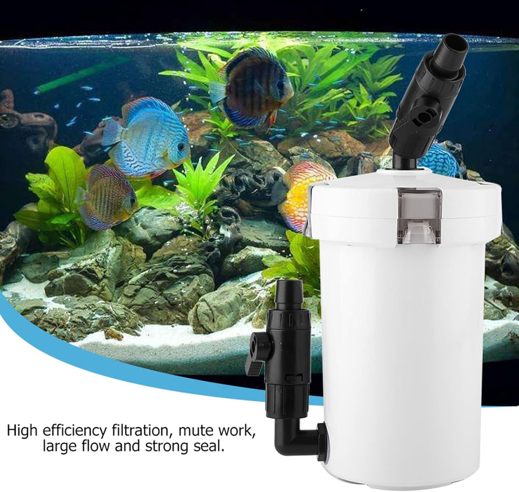 External Canister Filter, Aquarium Filter, Aquarium Fish Tank External Canister Filter with Pump Table Mute Filters Bucket