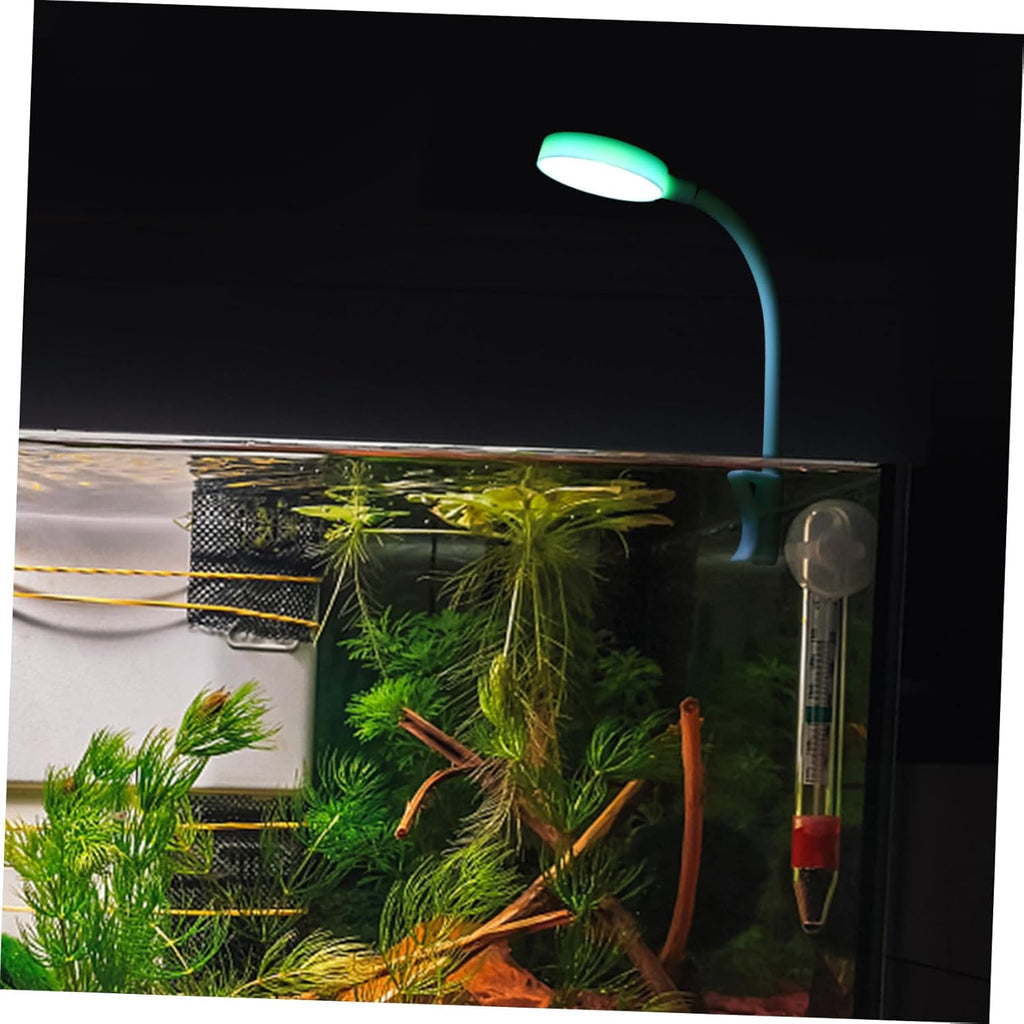 NUOBESTY Compact LED Aquarium Light Fish Tank Lamp Adjustable USB Mini Plant Fish Tank Lighting for Ornamental Aquariums with Bright Full-Range Illumination