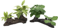 M2cbridge Artificial Fish Tank Plants Silk Aquarium Plastic Plant Aquatic Water Grass Foreground Decor(2PCS Big Green)