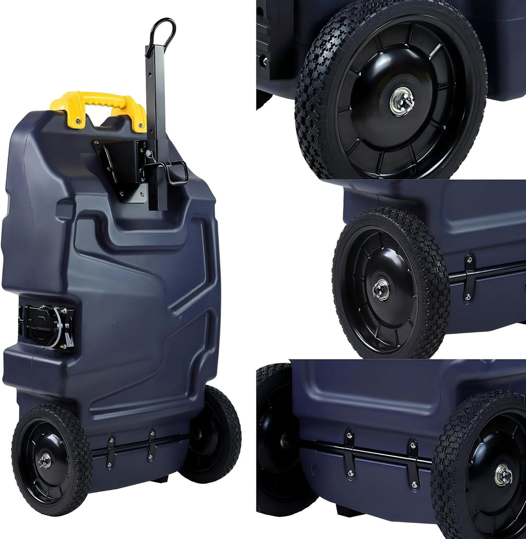 39 Gallon RV Portable Waste Tank 2 Wheel Tote Tank