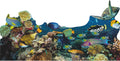 SP13144 Under Water Deep Blue Sea Paradise Coral Reef Fish Backdrop