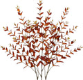 Briful 3PCS Artificial Fall Stems – 36.2" Long Stem Orange Leaf Branches, Autumn Foliage Branch for Fall Vase Filler, Thanksgiving Centerpiece, Harvest & Farmhouse Decoration