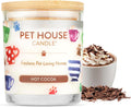 One Fur All Pet House Christmas Candles, Long Lasting, Clean Burning, Soy Wax Scented Pet Friendly Candles for Odor, Hot Cocoa