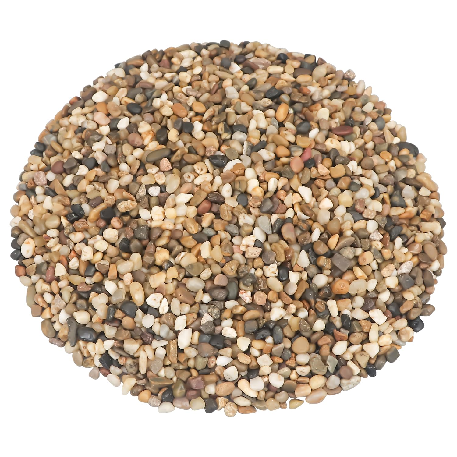Landscaping Pebbles River Rocks Decorative Ornamental Pebbles Garden Landscaping Stones Gravel Filler for Home Decoration Flower Bed Fish Tank Plants Vases Succulents (1, Mixed Color, 5 Pounds)