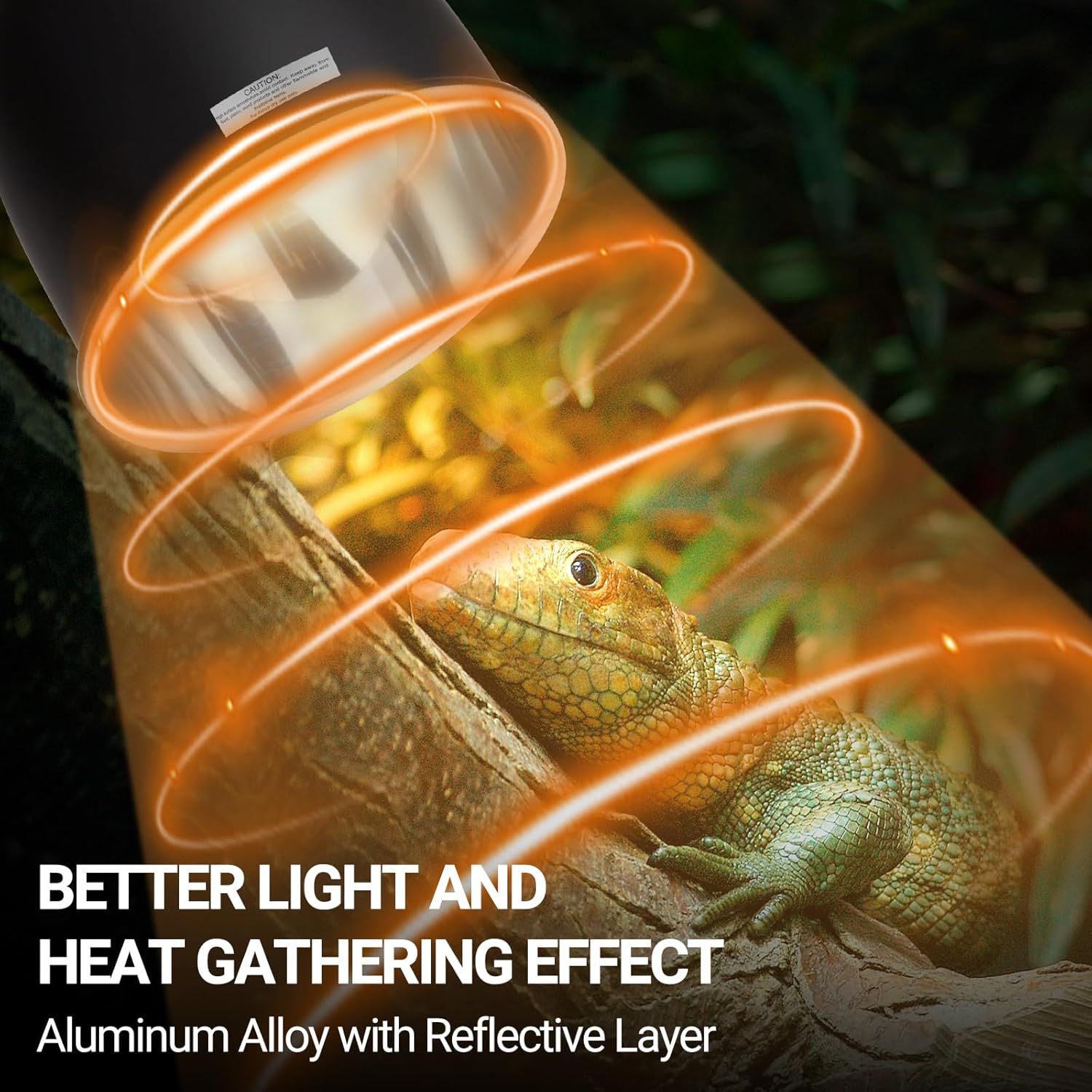 REPTI ZOO Reptile Light Fixture with Dimmable Switch,5.5 inch Deep Dome Lamp Fixture for Reptile Tank Terrarium,Optical Reflection Cover for UVB UVA Bulb Basking Heat Bulb