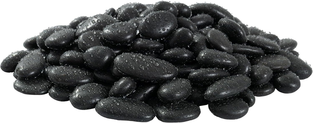 MSI Decorative Polished Black Pebbles, 0.4 Inch, 40 lb. Bag