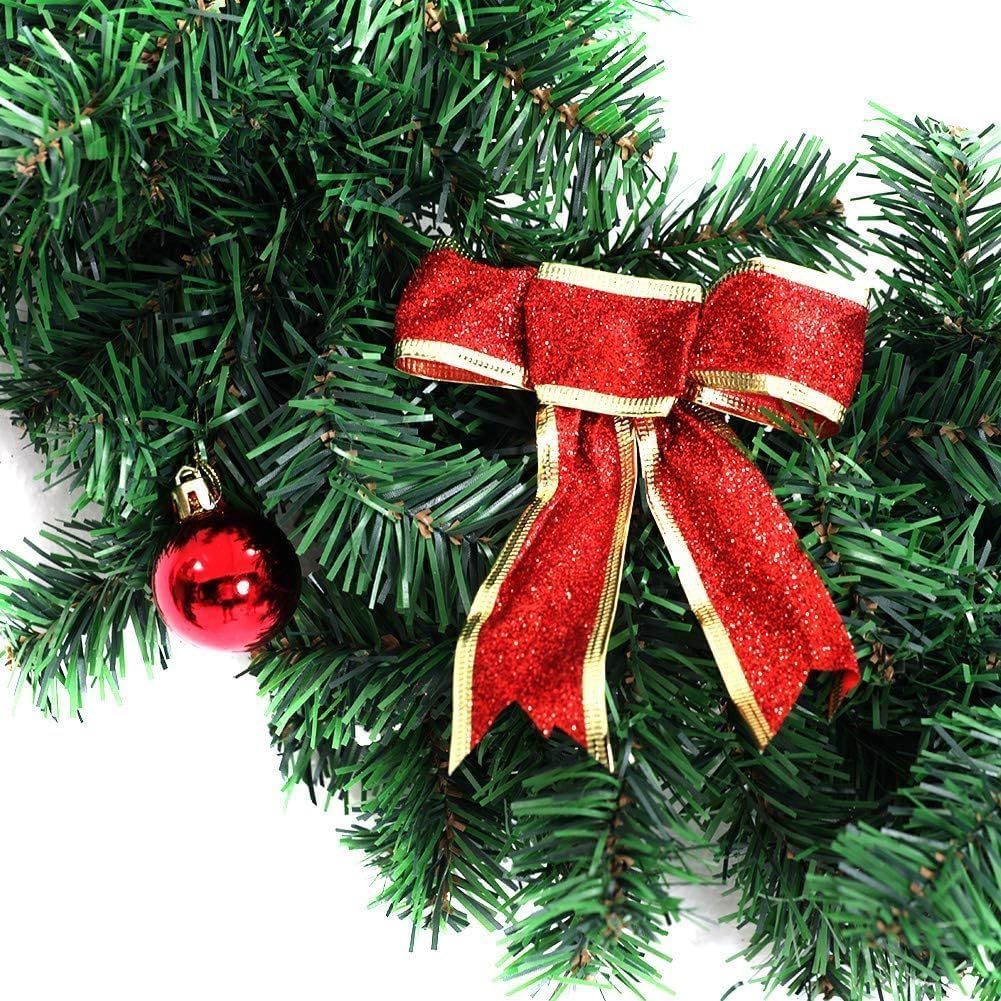 Outroad 9 ft Christmas Garland - Soft Greenery Twist Wreath Artificial Ivy Non-Lit Green Garland, for Holiday Season Outdoor Indoor Party Decorations,1 Pack