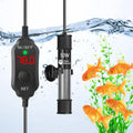 AquaMiralce 50W Aquarium Heater with Compact Size, Submersible Fish Tank Heater with LED Digital Display Thermostat, Adjustable Fish Heater Turtle Heater for 5-10 Gallon Tanks