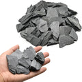 Natural Rocks Slate Stone 1-2 Inches Decorative Rocks for Miniature Landscaping,Fairy Gardens,Bonsai,DIY Crafts, Aquariums & Reptile Terrariums-2lb