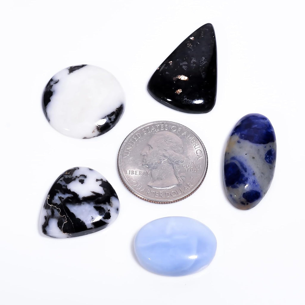 92+ carats Mix Shape Mix Stone Gemstone Crystals, Wholesale Cabs, Wire Wrapping, Polished Crystals, Natural Stones, Jewelry Making Supplies, DIY Stone, AA+ 5 Pcs