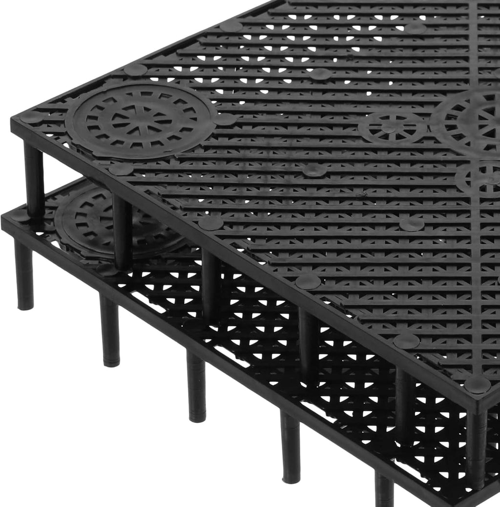 Scicalife Aquarium Bottom Filter Plate 5.9X5.9 Inch PVC Undergravel Filter Board Water Permeable Fish Tank Separator for Large Dragon Fish Breeding and Marine Aquariums