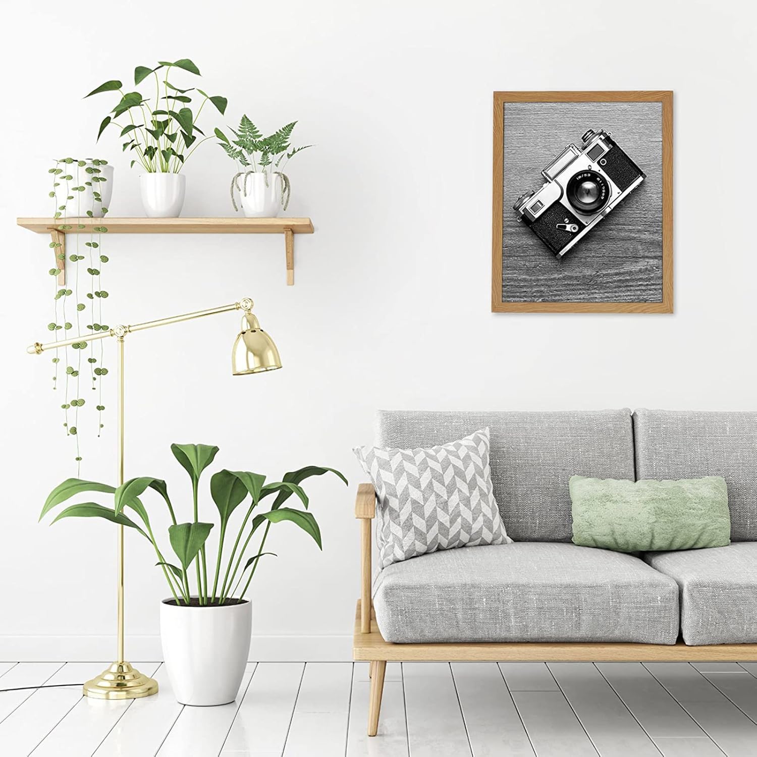 Americanflat 16x20 Picture Frame with Polished Plexiglass - Wide Picture Frames Made of Engineered Wood for Vertical or Horizontal Wall Display - Epic Collection - Dark Oak