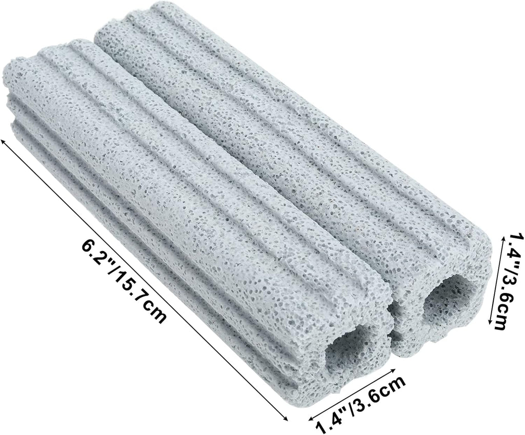 RealPlus Ceramic Bio Filter Media for Aquarium Sump Canister Pond Fish Tank, Vast Surface Area (6.2" Length / 56pcs)