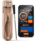 Beelicious Pro Wireless Meat Thermometer Bluetooth Meat Thermometer Digital IP67 Waterproof Smart Meat Probe with iOS & Android for Grill, BBQ, Oven, Smoker, Kitchen, Air Fryer, Rotisserie, Brown